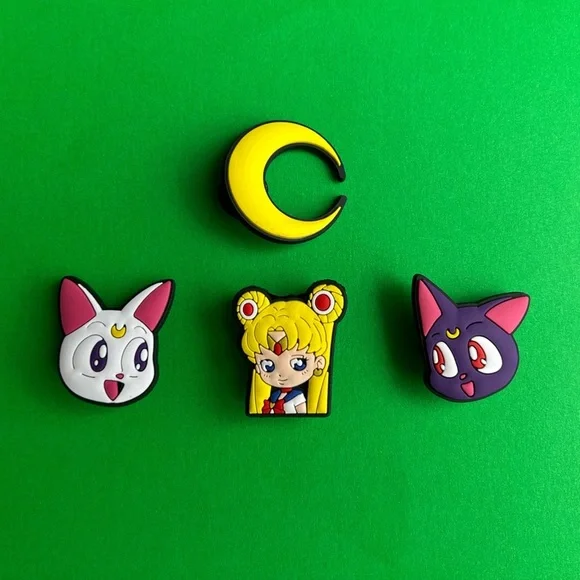 Sailor Moon Crocs Shoe Charms Set of 11 - jibbitz Charms Anime - Picture 3 of 7